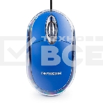 Мышь проводная Гарнизон GM-100B синий, 1000 dpi, USB, кнопки - 3, фото 1