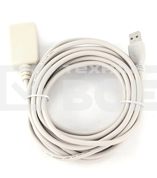 Кабель Gembird UAE016 USB 2.0 кабель удлинительный !!!Активный!!! 4.8м AM/AF