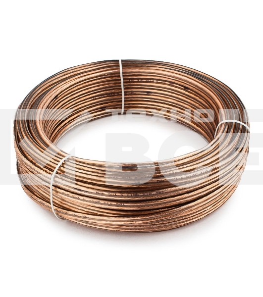 Акустический кабель Cablexpert CC-TC2x1,0-30M, прозрачный,  30 м, бухта