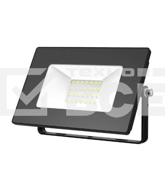Прожектор светодиодный Elementary 30Вт 2100лм IP65 6500К черный ПРОМО Gauss 613100330P