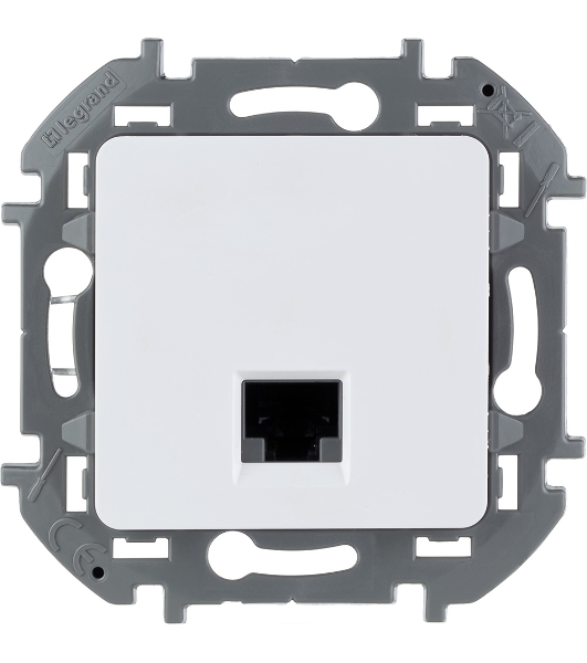 Информационная розетка RJ45 категория 6 UTP белый