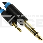 Кабель Vention аудио Jack 6,5 mm M/ 3,5 M - 1,5м BABBG, фото4
