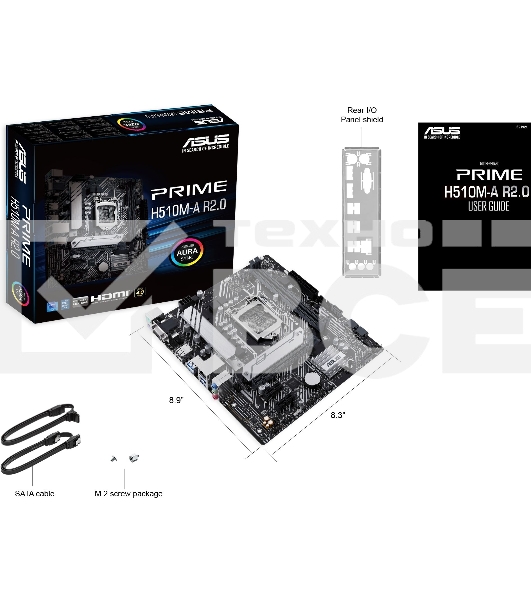 Материнская плата ASUS PRIME H510M-A R2.0, LGA 1200, Intel H470, 2xDDR4, 4xSATA, 1xM.2, 1xPCI-E 4.0 x16, 2xPCI-E x1, 1xHDMI, 1xDP, 1xVGA, 4xUSB-A 3.2 Gen 1, 2xUSB-A 2.0, 1x 1Gb LAN, 3x3.5 мм, 7.1, Micro-ATX