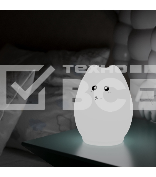 Ночник Gauss NN303 кошка белый