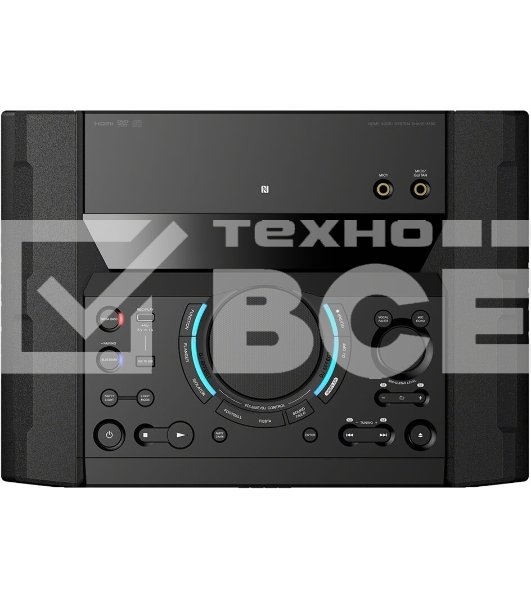 Минисистема Sony Shake-X10 черный 1200Вт CD CDRW DVD DVDRW FM USB BT