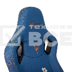 Кресло игровое Knight Craft Dragon синий эко.кожа крестов. металл, фото13