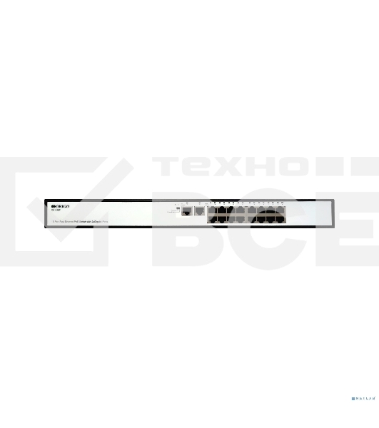 Неуправляемый PoE-коммутатор ORIGO OS1218P/190W/A1A 16x100Base-TX PoE+, 2x1000Base-T, PoE-бюджет 190 Вт, корпус металл