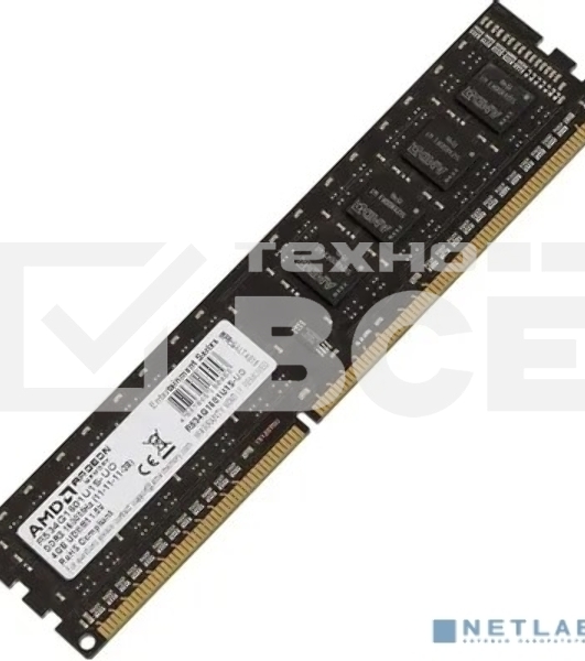 Оперативная память AMD Radeon R5, DDR3, 4GB (1x4 GB), 1600 MHz, CL11, OEM