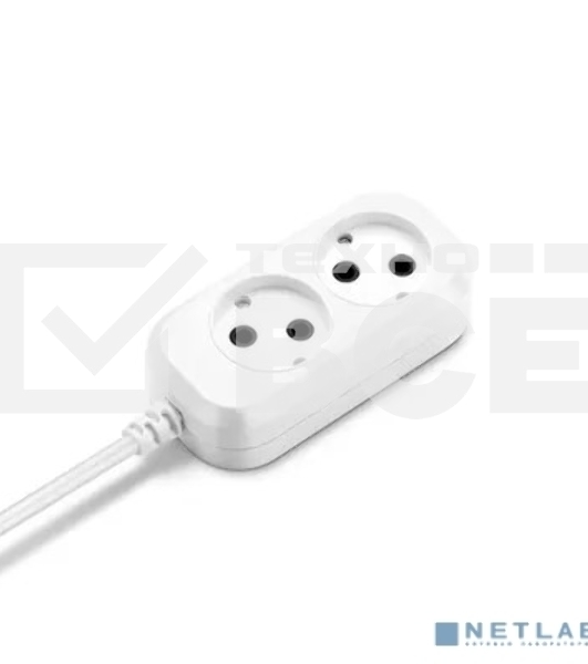 Сетевой удлинитель Buro BU-PSL2.5/W 5м (2 розетки) белый (пакет ПЭ)