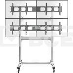 Напольный мобильный стенд ONKRON FSPRO2L-22 для видеостен 2х2 4 x 40”- 50