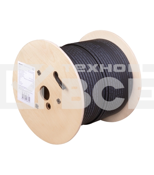 Кабель греющий (нагревательный) Rexant саморегулирующийся SRL30-2CR, экранированный, 30Вт/м, 1,3мм2/65м, бухта 200м серия PRO