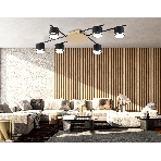 Потолочный светильник Ambrella light FL51756/6 BK/GD черный/золото GX53/6 max 12W 870*570*110, фото4