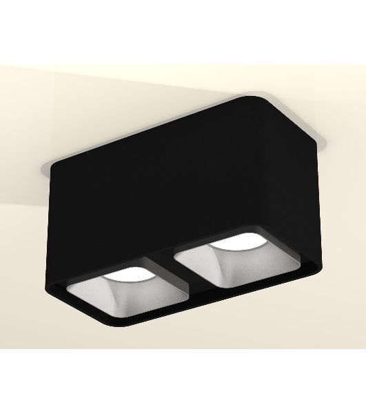 Светильник Ambrella Light XS7851003 SBK/SSL черный песок/серебро песок MR16 GU5.3 (C7851, N7703)