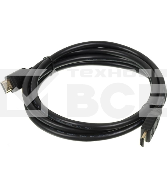 Кабель аудио-видео Buro 2.0 HDMI (m)/HDMI (m) 2м. позолоченные контакты черный
