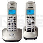 Телефон беспроводной (DECT) Panasonic KX-TG2512RUN (платиновый) {Доп трубка в комплекте,АОН, Caller ID,спикерфон на трубке,полифония}, фото3