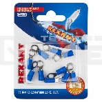 Наконечник кольцевой Rexant изолированный, ø5.3мм, 1.5-2.5мм², НКи 2.5-5 / НКи2-5 / RVS2-5, синий, в упак. 10 шт., фото 1