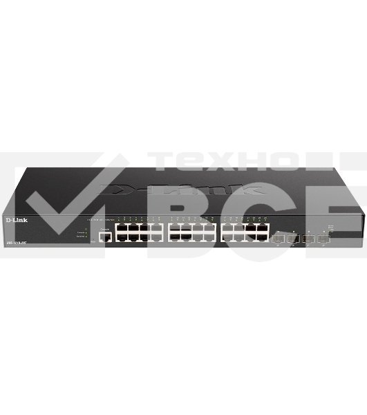 Коммутатор D-Link DXS-1210-28T/A1A, L2+ Smart Switch with 24 10Gbase-T ports and 4 25Gbase-X SFP28 ports.32K MAC address, 680Gbps switching capacity, 802.3x Flow Control, 802.3ad Link Aggregation, 4K of 802.