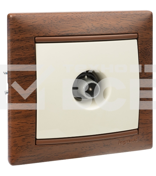 Розетка телевизионная Legrand 774329 TV Valena звезда 1,5Дб 2400МГц (слоновая кость)