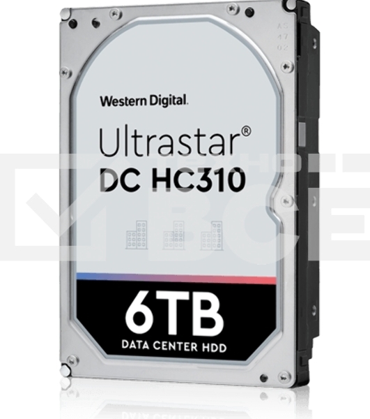 Жесткий диск Western Digital HGST SAS 3.0 6Tb 0B36047 HUS726T6TAL5204 Ultrastar 7K6 (7200rpm) 256Mb 3.5'