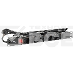 Блок розеток ITK PDU 7 розеток DIN49440 (нем. cтанд.) с LED выключателем, 1U, шнур 2м вилка DIN49441 (нем. станд.), профиль из ПВХ, черный, фото4