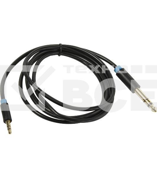 Кабель Vention аудио Jack 6,5 mm M/ 3,5 M - 1,5м BABBG