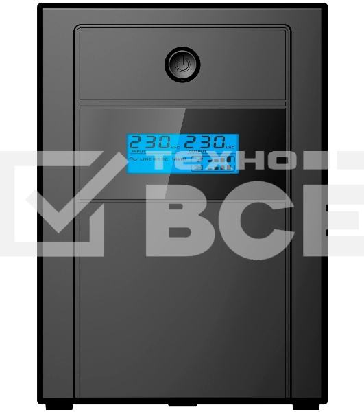 Источник бесперебойного питания Ippon Back Basic 1200 LCD Euro 720Вт 1200ВА черный