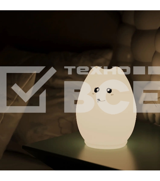 Ночник Gauss NN303 кошка белый