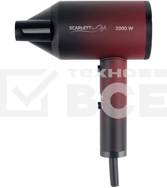 Фен Scarlett SC-HD70I38 2000Вт бордовый