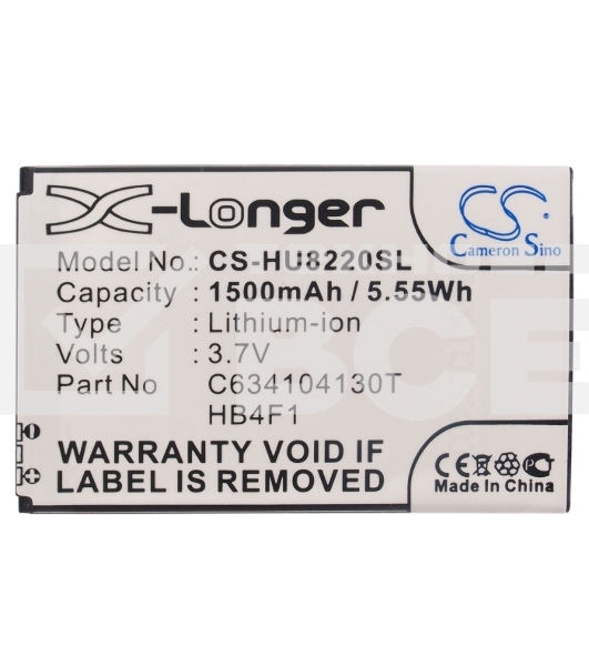 Аккумулятор CameronSino CS-HU8220SL HB4F1 для Huawei U8800/E5151 3.7V / 1500mAh / 5.55Wh