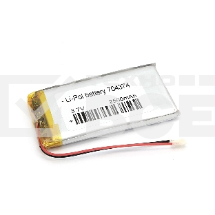 Портативный аккумулятор Li-Pol (батарея) 7x43x74мм 2pin 3.7V/2500mAh
