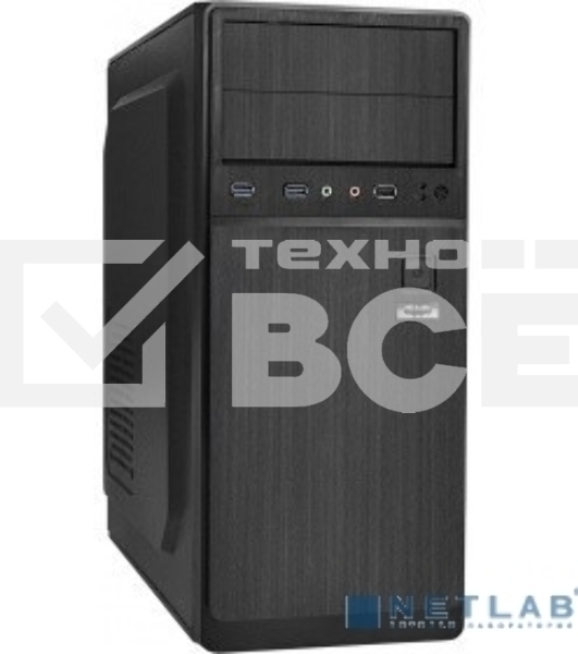 Компьютерный корпус Miditower ExeGate EX287142RUS XP-402U2-400W-12 (ATX, БП XP400 с вент. 12см, 1*USB+2*USB3.0, аудио, черный)