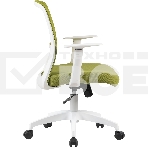Кресло компьютерное Cactus CS-WMC333-GN салатовый, сиденье салатовый, сетка/ткань, низк.спин. крестов. пластик, пластик белый, фото8
