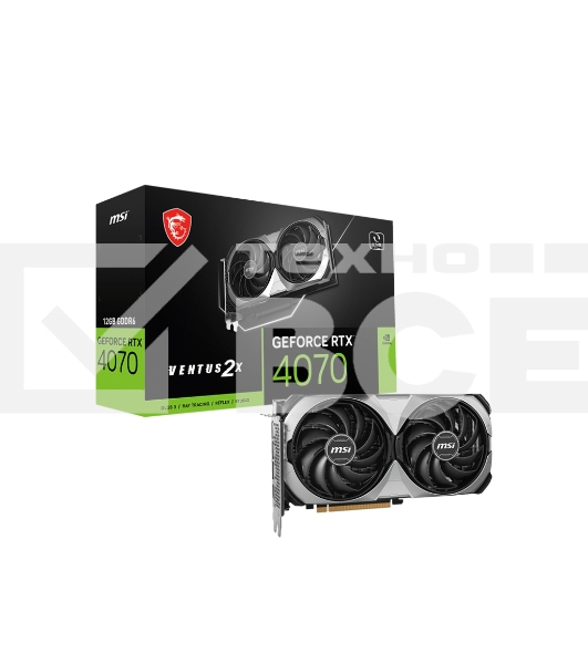 Видеокарта VGA MSI NVIDIA GeForce RTX 4070 VENTUS 2X E1 12G 12GB, GDDR6/192-bit, PCIe 4.0, 1xHDMI 2.1, 3xDP, 2.2-slot