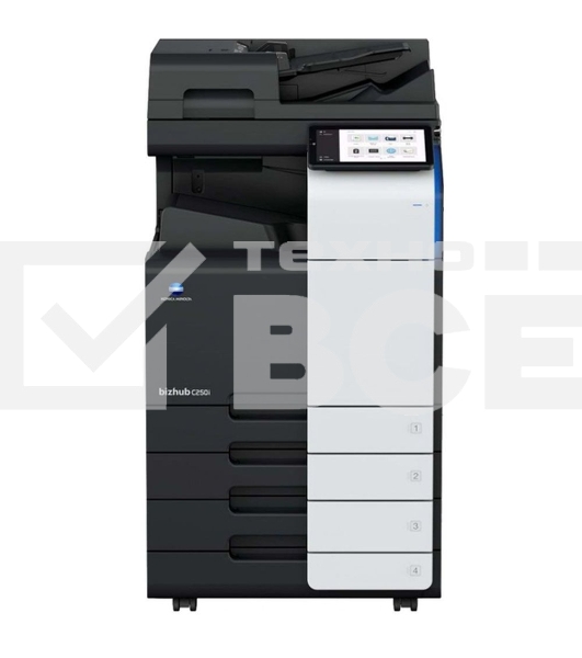 МФУ Konica-Minolta bizhub C300i цветное, А4, до 150000стр./мес, дуплекс, 2 лотка 500 листов, 30 стр./мин. ж/диск 256ГБ