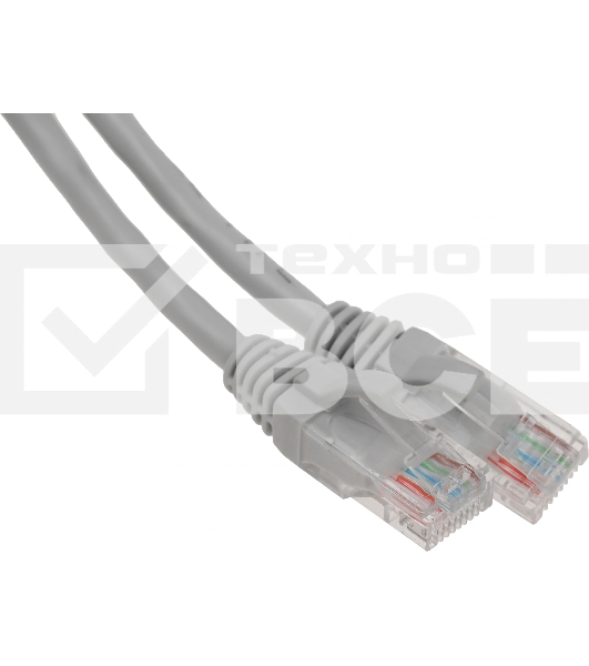 Патч-корд Premier 5-970 1.0 UTP 4 пары cat.5E CCA molded 1м серый RJ-45 (m)-RJ-45 (m)