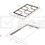 Варочная поверхность Monsher MSG 33 Acier, газ, High-Tech, 29 см, автоматический электроподжиг, газ-контроль, форсунки под сжиженый газ, SABAF конфорки, чугунные решетки, нержавеющая сталь, фото 1