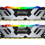 Оперативная память Kingston Fury Renegade, DDR5, 32GB (2x16GB), 6400MHz, CL32, DIMM, с радиатором, RGB, серебристый/черный, фото3