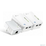 Сетевой адаптер AV600 Powerline Wi-Fi 3-pack KIT, Qualcoмм, 300Mbps at 2.4GHz,802.11b/g/n,600Mbps Powerline, 3-pack(1* TL-PA4010 & 2*TL-WPA4220), фото4