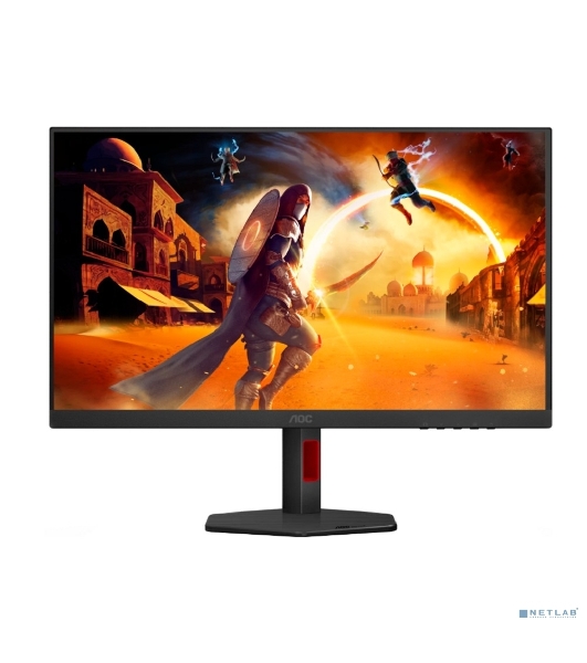 Монитор 27' AOC Q27G4ZR IPS 2560x1440, 240 Гц, 1 мс, 16:9, 400 кд/м², 2xHDMI 2.0, DP 1.4, 3.5 Jack, динамики (2x2 Вт), FreeSync Premium, G-Sync Compatible, черный/красный