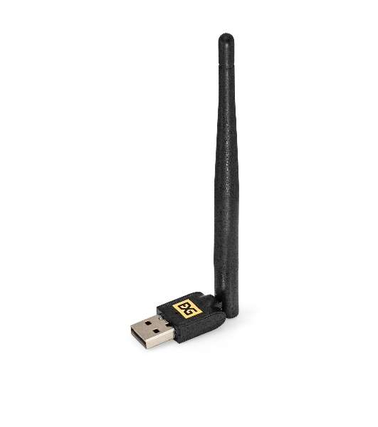 Сетевой адаптер Wi-Fi 4 ExeGate ETL-WN722N-2 (Беспроводной USB адаптер, Wi-Fi N (b/g/n), чипсет Realtek8188, до 150 Мбит/с на 2,4 ГГц, внешняя 4dBi антенна, USB 2.0)