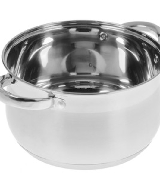 Набор посуды WEBBER BE-615/6 из нерж.стали 6 пр. 2,9 л, 5,1 л, 6,6 л со стеклянными крышками В наборе 6 предметов: кастрюля со стеклянной крышкой 18х11,5 см; 2,9 л кастрюля со стеклянной крышкой 22х13,5 см; 5,1 л кастрюля со стеклянной крышкой 24х14,5 см; 6,6 л Толщина стали 0,5 мм
