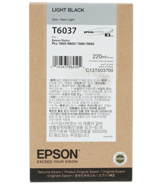 Картридж струйный Epson C13T603700 серый (220 мл) для Epson St Pro 7800/9800/7880/9880