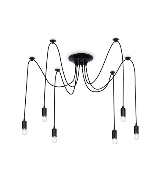 Светильник Ambrella light TR8178/6 BK черный E27 max 40W D630*910