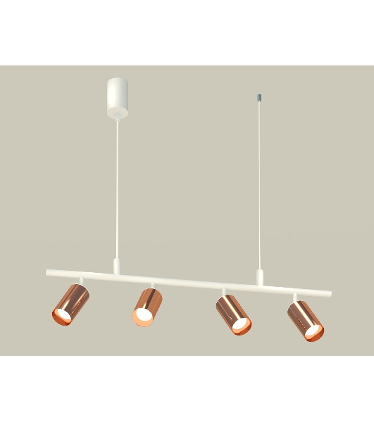 Светильник Ambrella light XB9001330/4 SWH/PPG белый песок/золото розовое полированное MR16 GU5.3 (С9001, С6326, N6135)