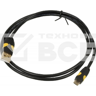 Кабель USB2.0 2A Smooth Connector USB A (m)/micro USB B (m) 1м Позолоченные контакты