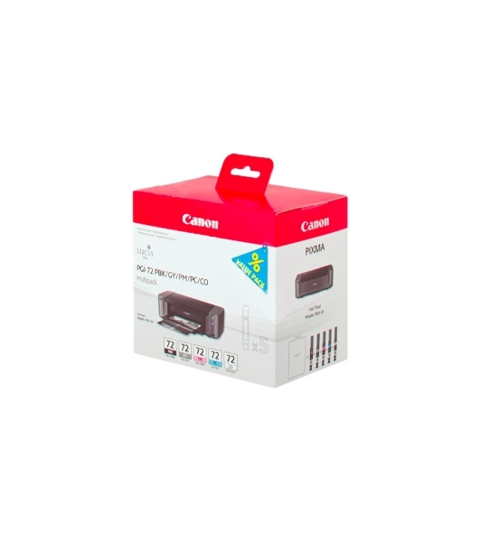 Картридж струйный Canon PGI-72 PBK/GY/PM/PC/CO Multi Pack (510 стр. 5 шт по 14 мл) для Canon PIXMA PRO-10, PRO-10S