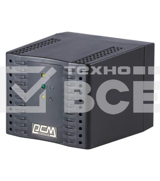 Стабилизатор напряжения Powercom Voltage Regulator, 3000VA, Black, Schuko