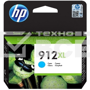 Картридж струйный HP 912 3YL81AE голубой (825стр.) для HP OfficeJet 801x/802x