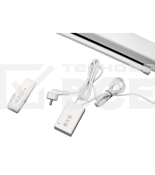Экран 127x127см Motoscreen 1:1 настенно-потолочный рулонный белый (моторизованный)71'