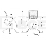 Кресло компьютерное Бюрократ CH-695N/DG/TW-11 спинка сетка серый TW-04, сиденье черный TW-11, фото11
